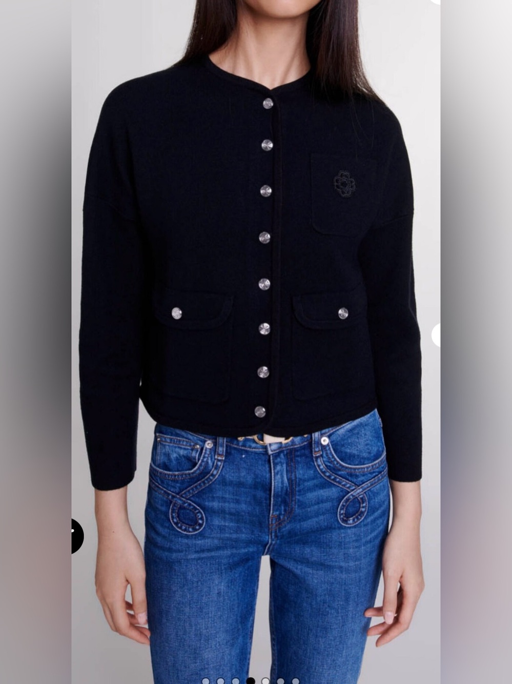 Maje XS Knit Cardigan